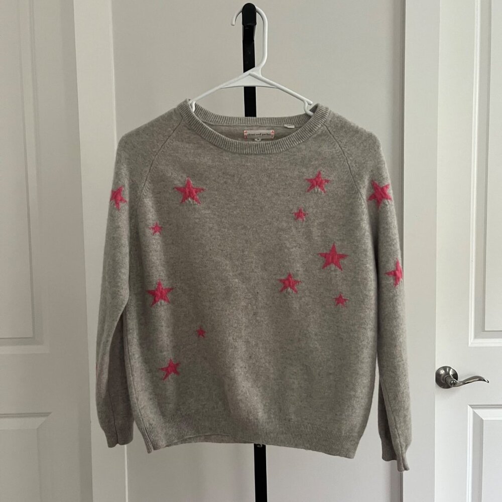 Chinti & Parker Slouchy Star Cashmere Sweater Size S